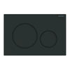 Placca Di Copertura 2 Tasti Sigma 20 Geberit Nera Opaco Bordi Tasti Nero