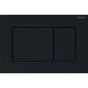 Placca Di Copertura 2 Tasti Sigma 30 Geberit Nero Ludico Bordo Inf. Nero Opaco-