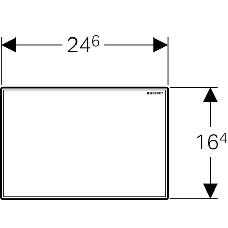 Placca Di Copertura Sigma Cromata Geberit