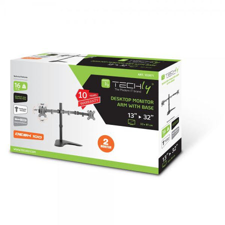 Supporto da scrivania per 2 Monitor 13-32'' con base