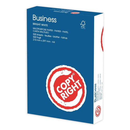 Carta Ufficio 'Copy Right Business' A4 - 21 X 29,7 Cm- 5 Confezione - Senza Marca