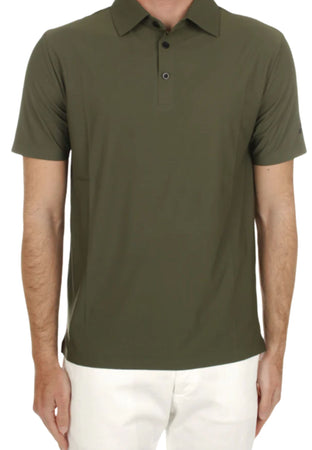HESKIMO Polo Manica Corta Uomo Heskimo Verde militare da uomo