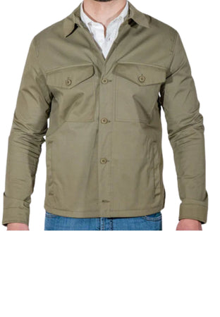 HESKIMO Giacche Uomo Overshirt Uomo Heskimo Verde Militare da uomo