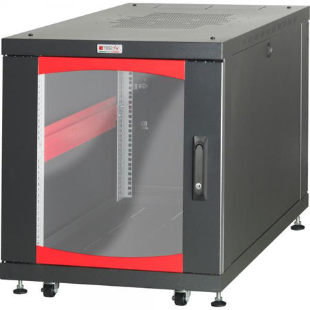 Armadio Server Rack 19'' 600x800 12 Unità Nero da sotto-scrivania