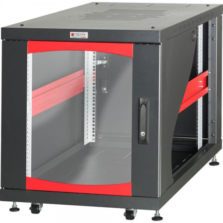 Armadio Server Rack 19'' 600x800 12 Unità Nero da sotto-scrivania