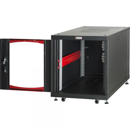 Armadio Server Rack 19'' 600x800 12 Unità Nero da sotto-scrivania