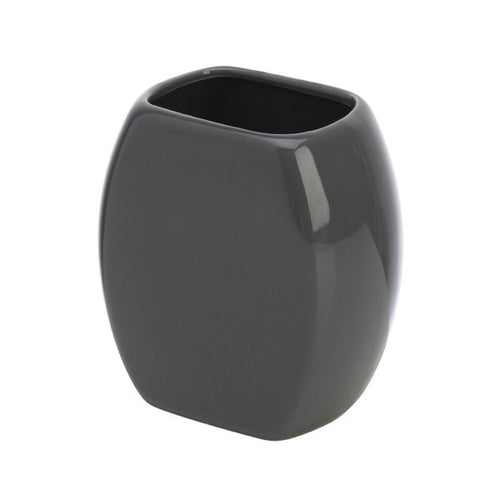 Porta Spazzolino In Ceramica Grigio Linea Parigi Feridras