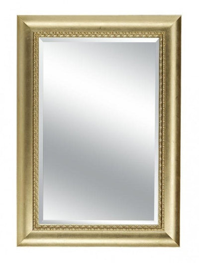 MOBILI2G - Specchiera in foglia oro rettangolare Misure: 120 x 85 x 7