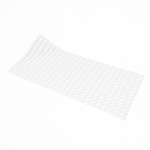 Tappeto Antiscivolo Per Vasca Mod. Rondo' Cm 72X36- Bianco- Dh- Pezzi 1