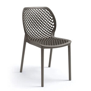 Sedia Aria Impilabile 47X60Xh82Cm Tortora- 1,0 Pz