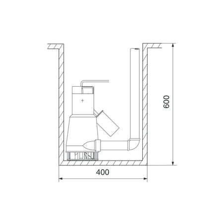 Elettropompa Acque Sporche Feka 600 Ma Dab Volt 230 Hp 0,67 Kw 0,5 Lt/M 150 H.Mt 6