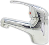 Monocomando Lavabo Miscelatore Cromo Per Lavabo, Rubinetto Cromato, Design Basic