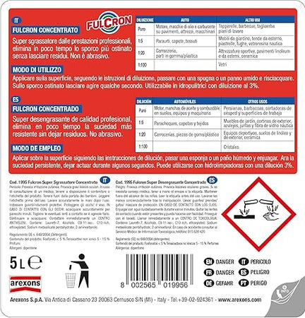 Arexons Fulcron Sgrassante 5 L- 1,0 Pz