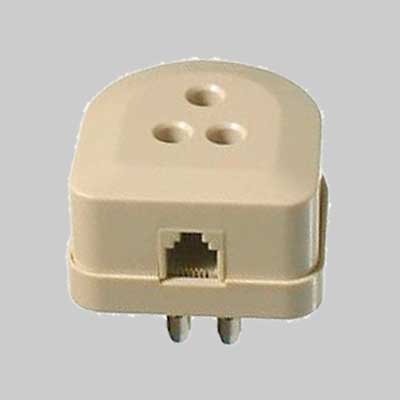 Spina/Presa Telefonica Tripolare