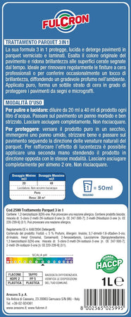 Trattamento Per Laminati E Parquet 3 In 1 'Fulcron' Lt. 1- 6 Pezzi - Arexons