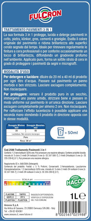 Trattamento Per Pavimenti 3 In 1 'Fulcron' Lt. 1- 6 Pezzi - Arexons
