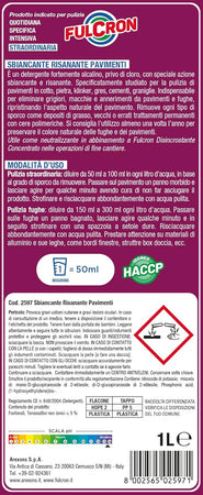 Sbiancante Risanante Per Pavimenti 'Fulcron' Lt. 1- 6 Pezzi - Arexons