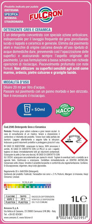 Detergente Gres E Ceramica 'Fulcron' Lt. 1- 6 Pezzi - Arexons