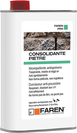 Faren Consolidante Pietra Idrorepellente Antispolvero A Base Solvente Lt. 1