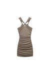 ANIYE BY Vestito corto scollo a V Donna con drappeggio da donna