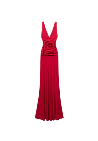 ANIYE BY Vestito lungo scollo a V Donna con drappeggio da donna