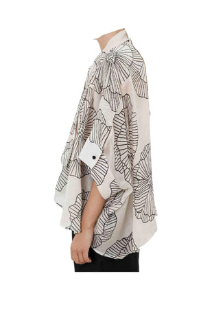 MEIMEIJ Camicia over a fantasia Donna con laccio al collo da donna