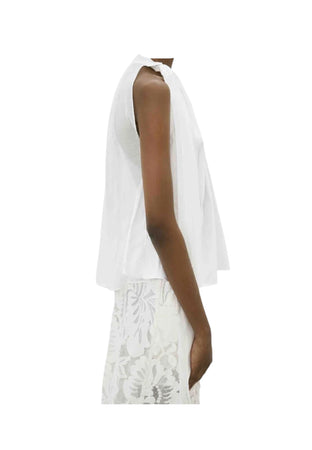 MEIMEIJ T-shirt smanicata con laccio al collo Donna con velatura dietro da donna