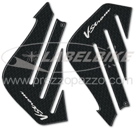 2 ADESIVI 3D PROTEZIONI LATERALI SERBATOIO compatibili x MOTO SUZUKI V-STROM DL