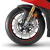 KIT STRISCE ADESIVE compatibili per CERCHI 17 MOTO DUCATI HYPERMOTARD stickers Rosse IT
