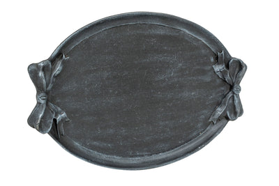 Biscottini Vassoio in legno finitura nera Made in Italy