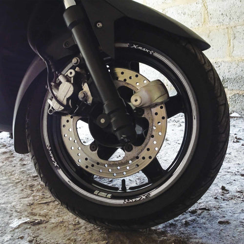 STRISCE ADESIVE per CERCHI compatibili per YAMAHA X MAX scooter XMAX 125-250-300