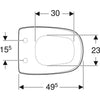 Sedile Coprivaso Copriwater Geberit Citterio Chiusura Ammortizzata Softclose