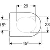 Sedile Coprivaso Copriwater Geberit Icon Chiusura Ammortizzata Soft Close