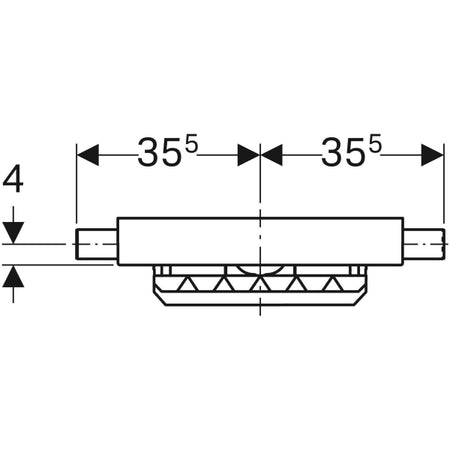 Modulo Combifix Per Doccia Con Scarico A Parete Geberit Per Massetto H.95200 Mm Geberit