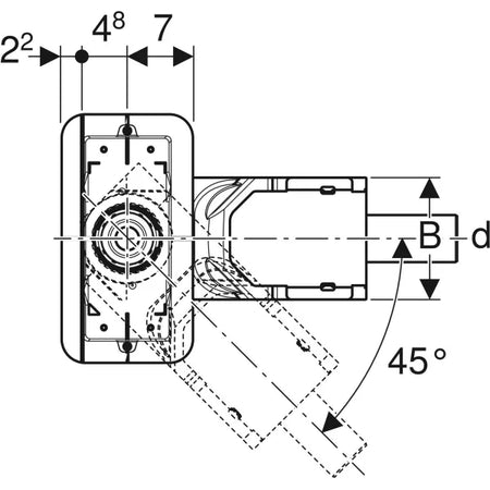 Sifone Per Canaline Doccia 'Cleanline' Per Massetto H,90220 Mm Geberit