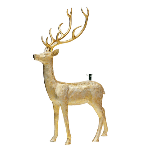 Base per albero di Natale a forma di renna d'oro, decorazione per interno