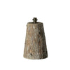 Base effetto tronco per albero di Natale con supporto in metallo