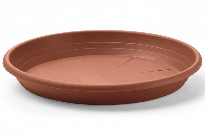Sottovaso 'Cilindro' Ø 28 Cm (Vaso Ø 35) - Colore Terracotta