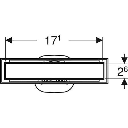 Canalina Doccia 'Cleanline Piastrellabile' Personalizzabile / Acciaio Inox Spazzolato Geberit