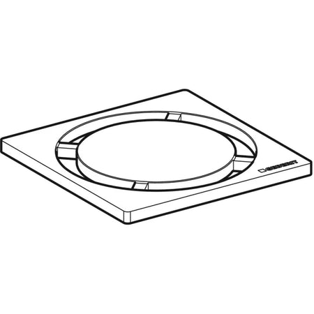 Griglia Inox Per Sifone Doccia Design 8X8 Rotondo Geberit