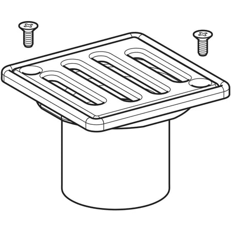 Griglia Inox Per Sifone Doccia Avvitata 8X8 Geberit