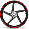 STRISCE ADESIVE compatibili per MOTO BMW GS adesivi CERCHI 17 19 tuning RALLY