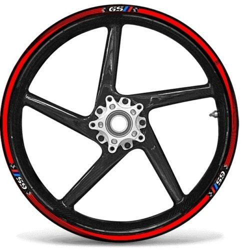STRISCE ADESIVE compatibili per MOTO BMW GS adesivi CERCHI 17 19 tuning RALLY