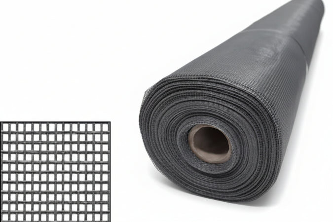 Zanzariera In Fibra Di Vetro 18/16- - Maglia 18/16 - Cm.100 X Mt.30 - Colore Grigio - 1 Rotolo Phifer