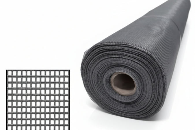 Zanzariera In Fibra Di Vetro 18/16- - Maglia 18/16 - Cm.120 X Mt.30 - Colore Grigio - 1 Rotolo Phifer