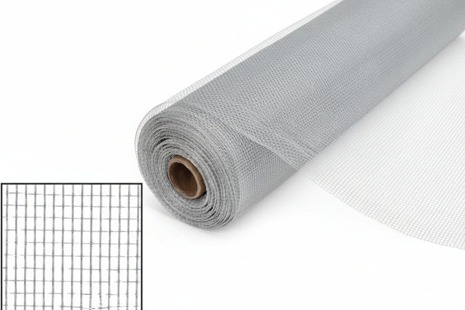 Zanzariera In Alluminio Lite Kote 18/14- Maglia 18/14 - Cm.70 X Mt.30 - Colore Argento - 1 Rotolo Phifer