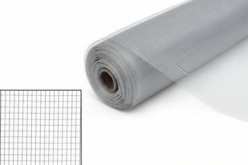 Zanzariera In Alluminio Lite Kote 18/14- - Maglia 18/14 - Cm.100 X Mt.30 - Colore Argento - 1 Rotolo Phifer
