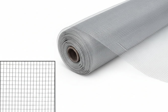 Zanzariera In Alluminio Lite Kote 18/14- - Maglia 18/14 - Cm.100 X Mt.30 - Colore Argento - 1 Rotolo Phifer