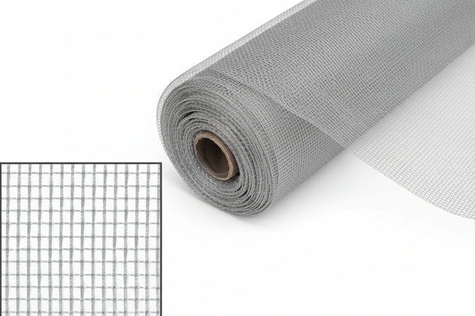 Zanzariera In Alluminio Brite Kote 18/16- - Maglia 18/16 - Cm.150 X Mt.30 - Colore Argento - 1 Rotolo Phifer