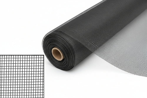 Zanzariera In Alluminio Vista Wave 18/16- - Maglia 18/16 - Cm.70 X Mt.30 - Colore Antracite - 1 Rotolo Phifer